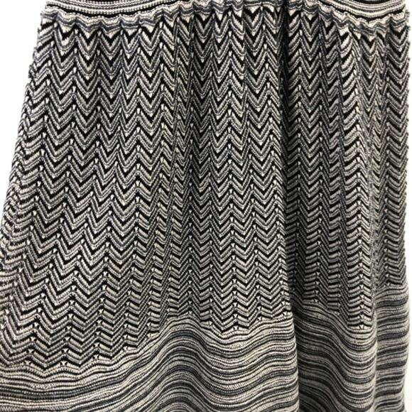 Anthropologie Knitted Knotted Test Pattern Black Silver Dress Size XS - Picture 8 of 8